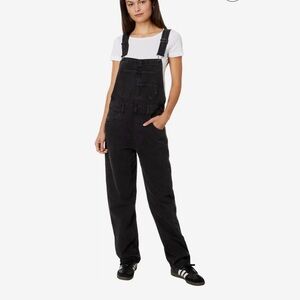 We The Free Ziggy Cord Overalls Black Corduroy Small